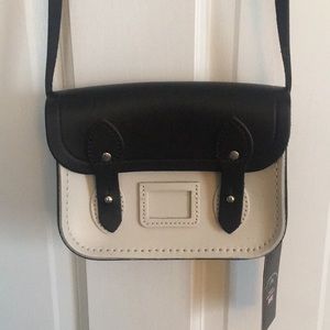 Cute black and white satchel